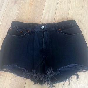 Abercrombie - Annie High Rise shorts. Black. Never worn.